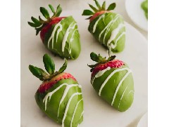 脆皮抹茶巧克力草莓，好看又好吃！