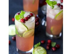夏日雞尾酒丨酸甜清爽的蔓越莓莫吉托！